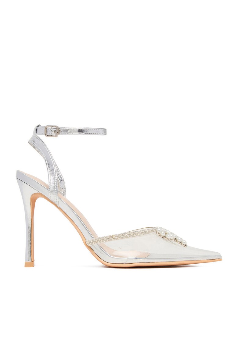 Sandale dama - LIA SILVER RU - transparent - toc