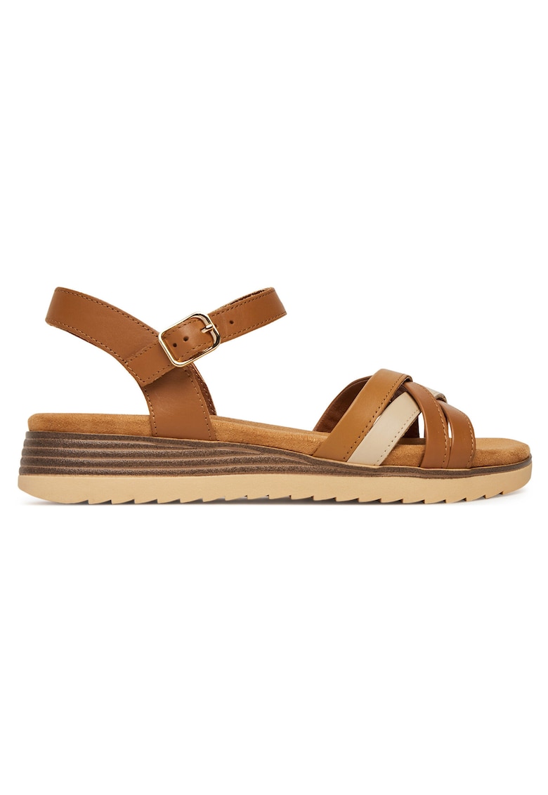 Sandale dama - piele naturala - culoare maro -