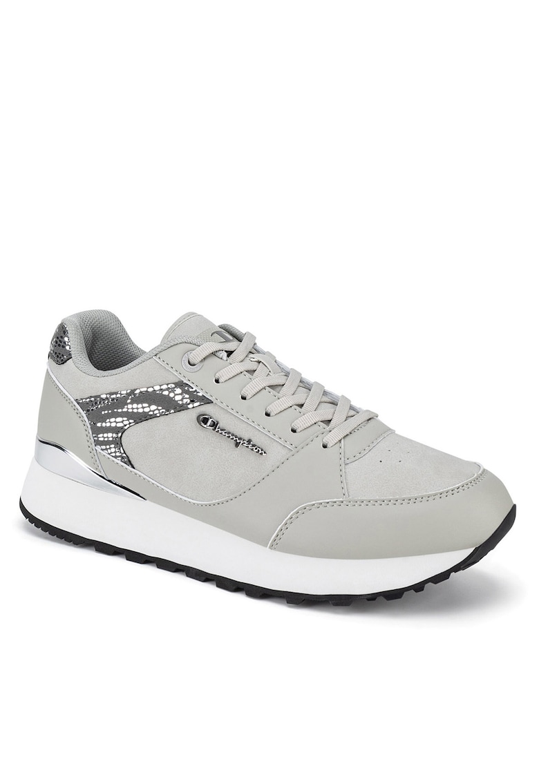 Pantofi sport dama - RR CHAMP PLAT LOW CH - gri - piele ecologica