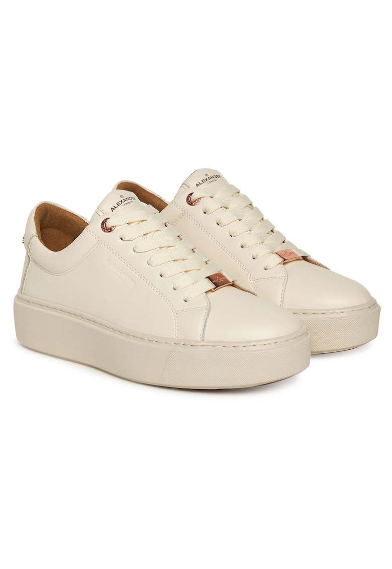 Tenisi dama - ALBCLHW-8012 - piele naturala - alb