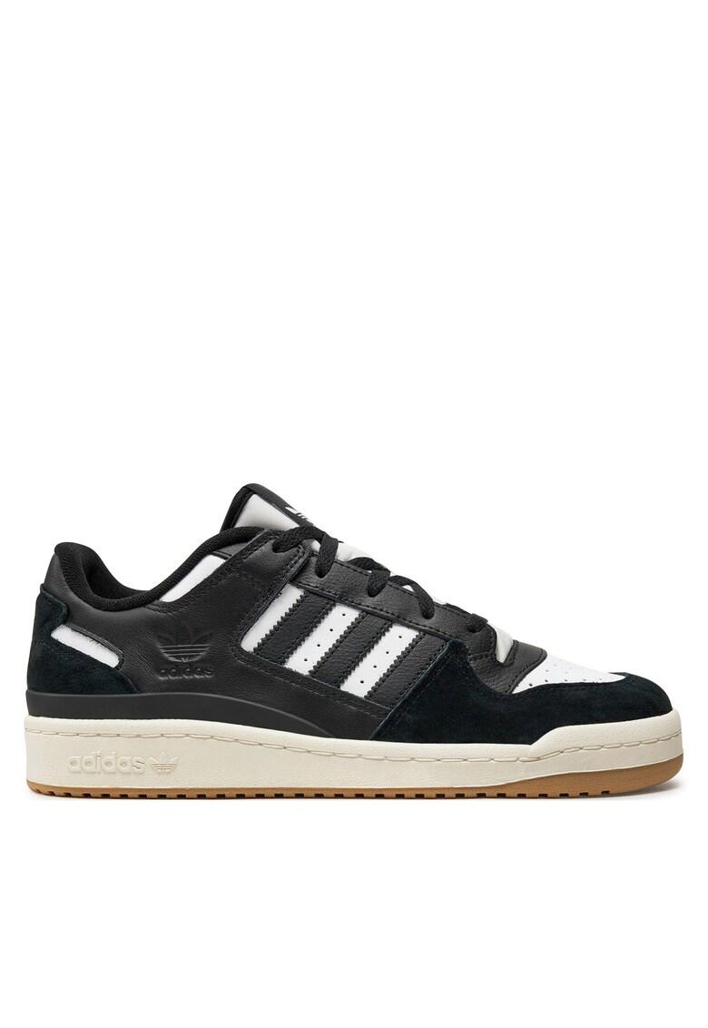 Tenisi barbati Forum Low - piele naturala - negru