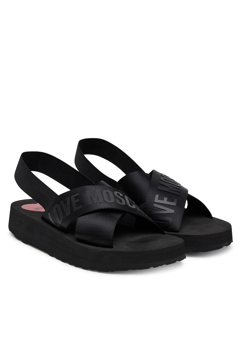 Sandale dama - Nastro/Lego - negru - textil