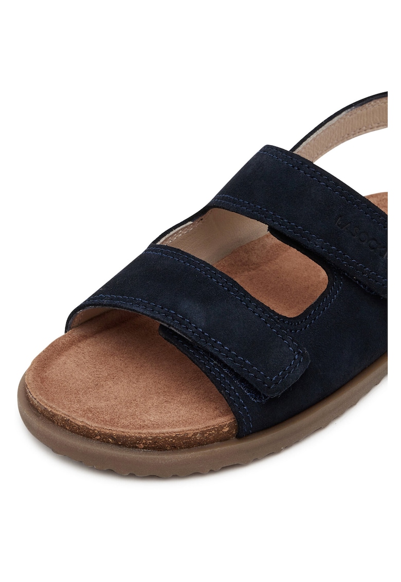 Sandale copii - piele naturala - bleumarin - inchidere velcro -