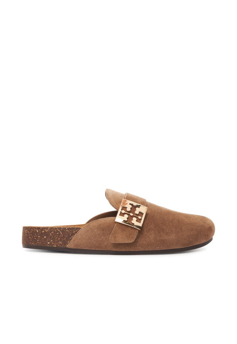 Papuci dama River Rock / Gold - piele naturala - Bej