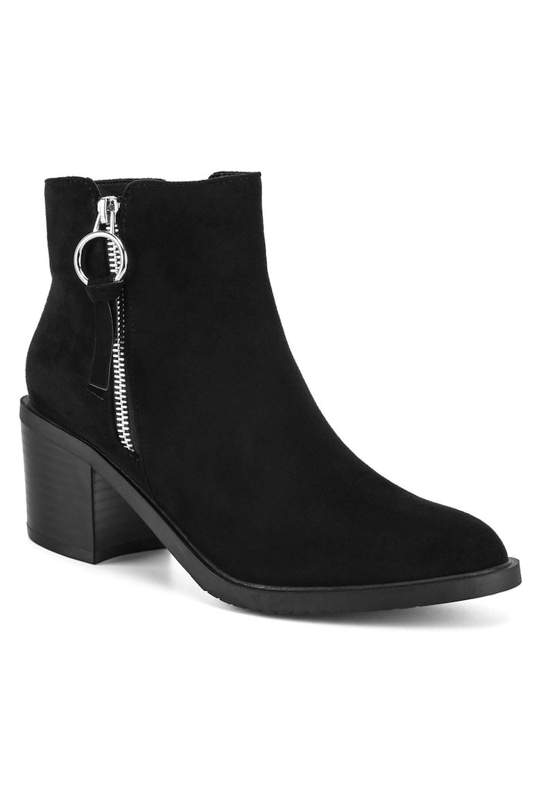 Botine dama LS5276-02A - Textil - Negru