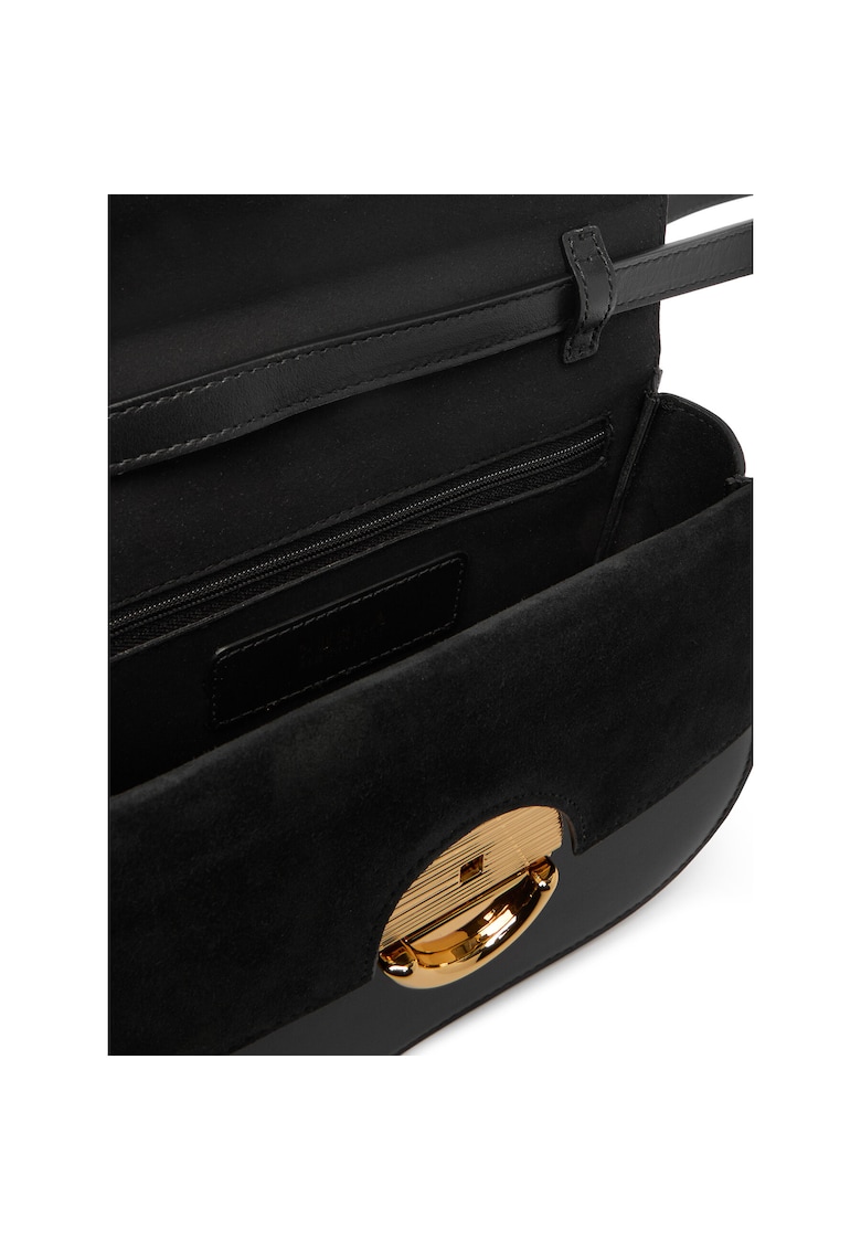 Geanta dama Sfera Mini - piele naturala - neagra