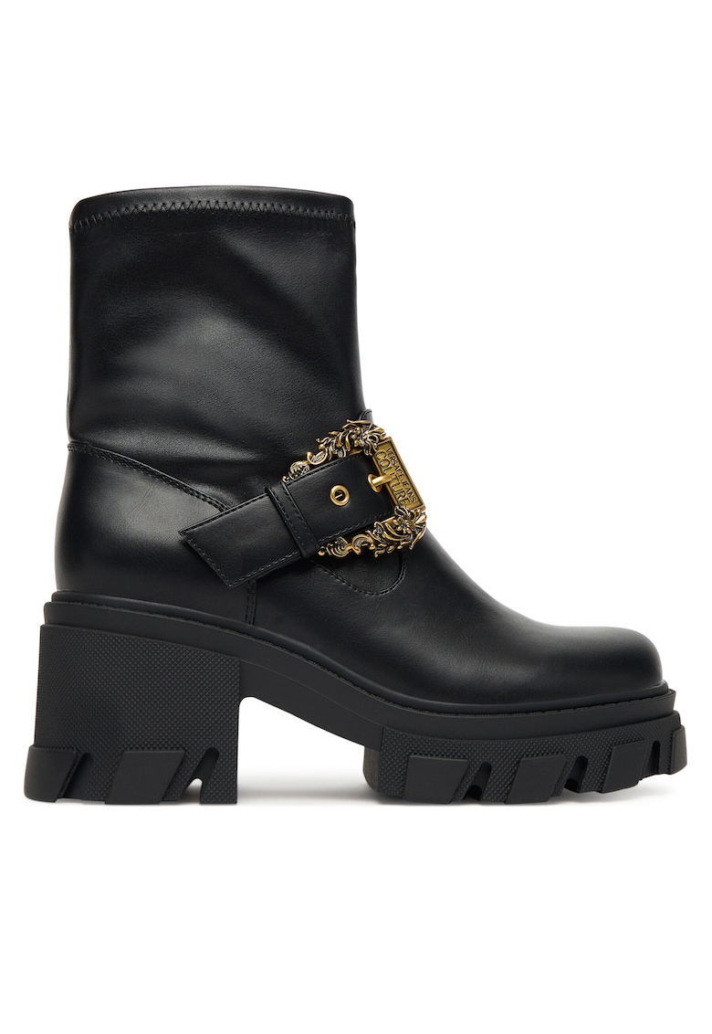 Botine femei - piele ecologica - negru -
