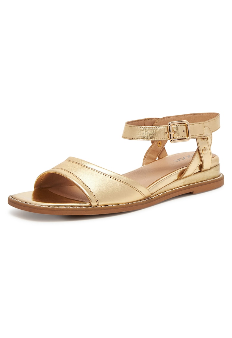 Sandale dama - auriu - piele naturala -