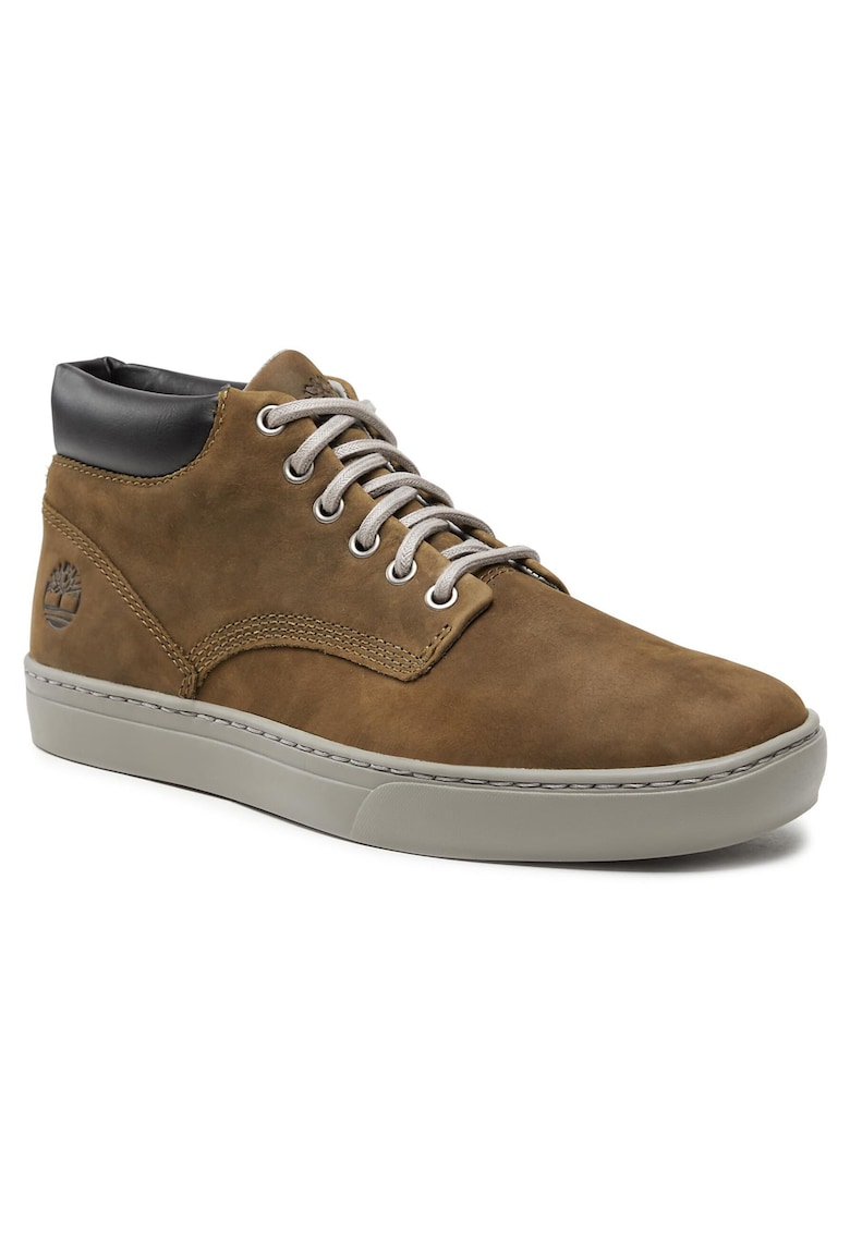 Tenisi barbati model Adventure 2.0 - piele naturala - culoare olive