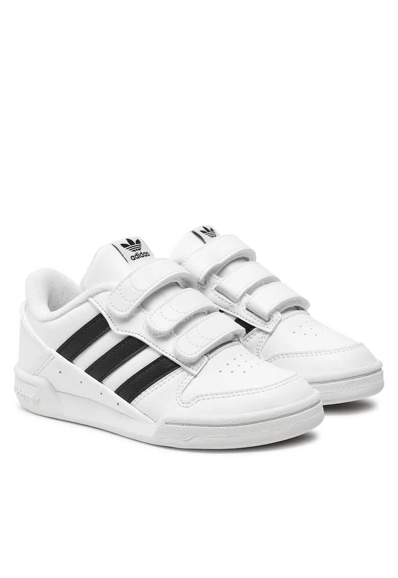 Pantofi copii - Team Court 2 Str Cf - piele naturala - alb/negru - unisex