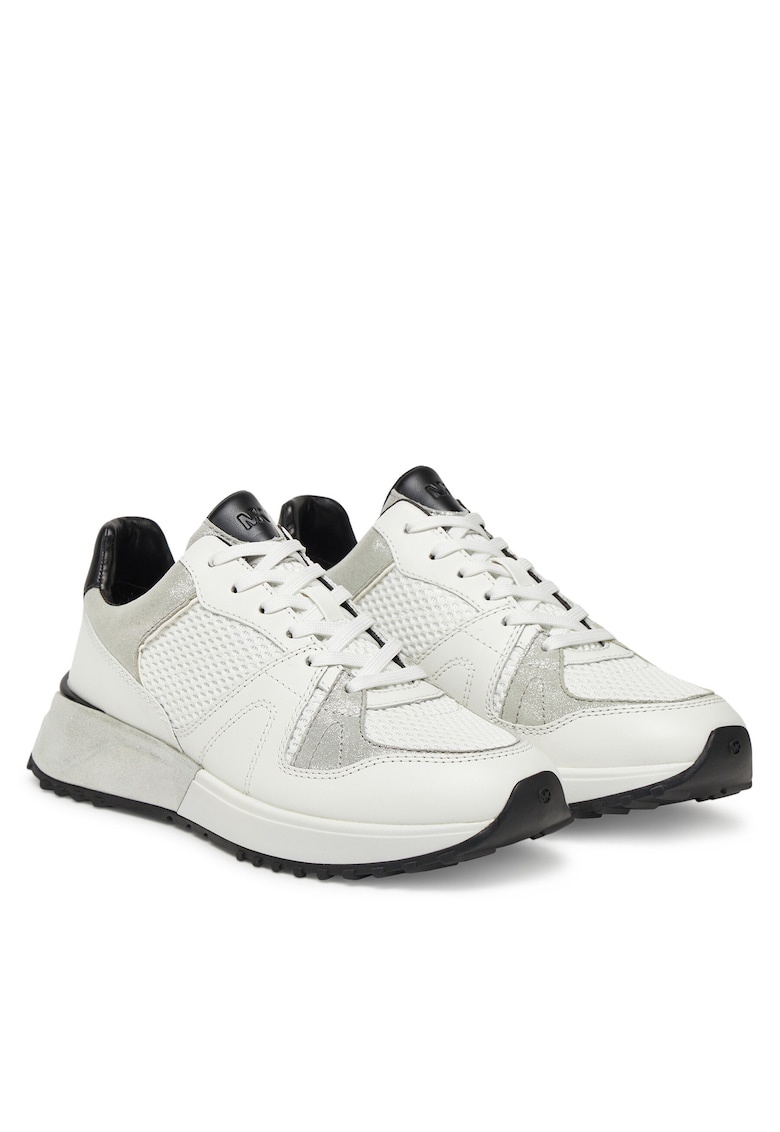 Pantofi sport dama 43S5JMFS7L - piele naturala - alb/gri