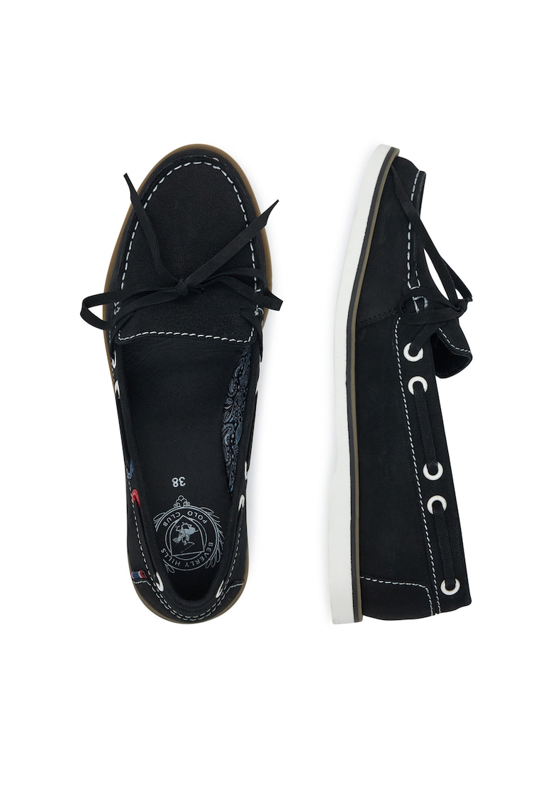 Mocasini dama - piele naturala - negru