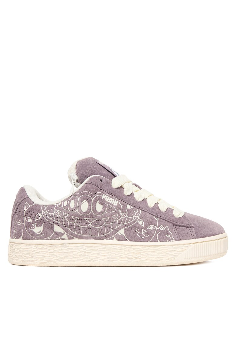 Pantofi sport dama - Plum Jam/Warm White - piele naturala - mov