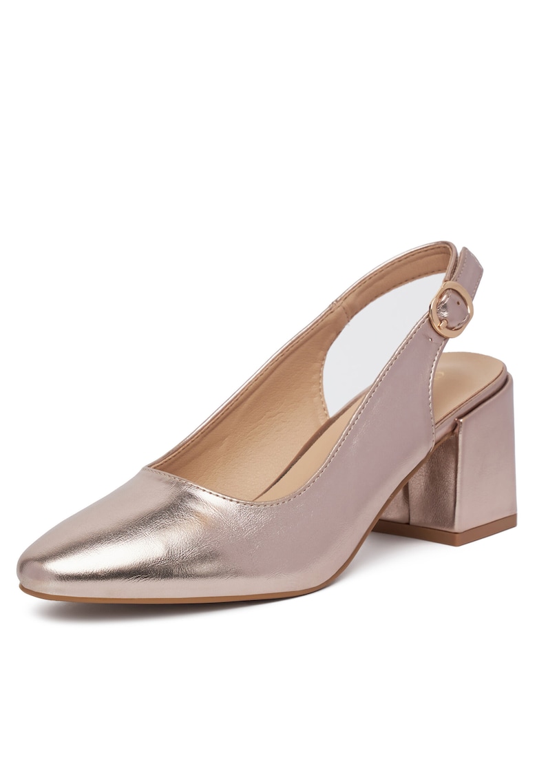 Sandale dama - auriu - piele ecologica -