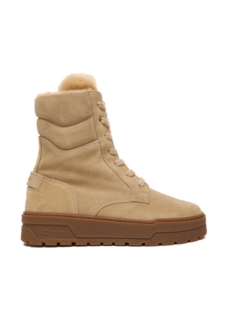 Ghete dama 2254636 - Piele naturala - Maro