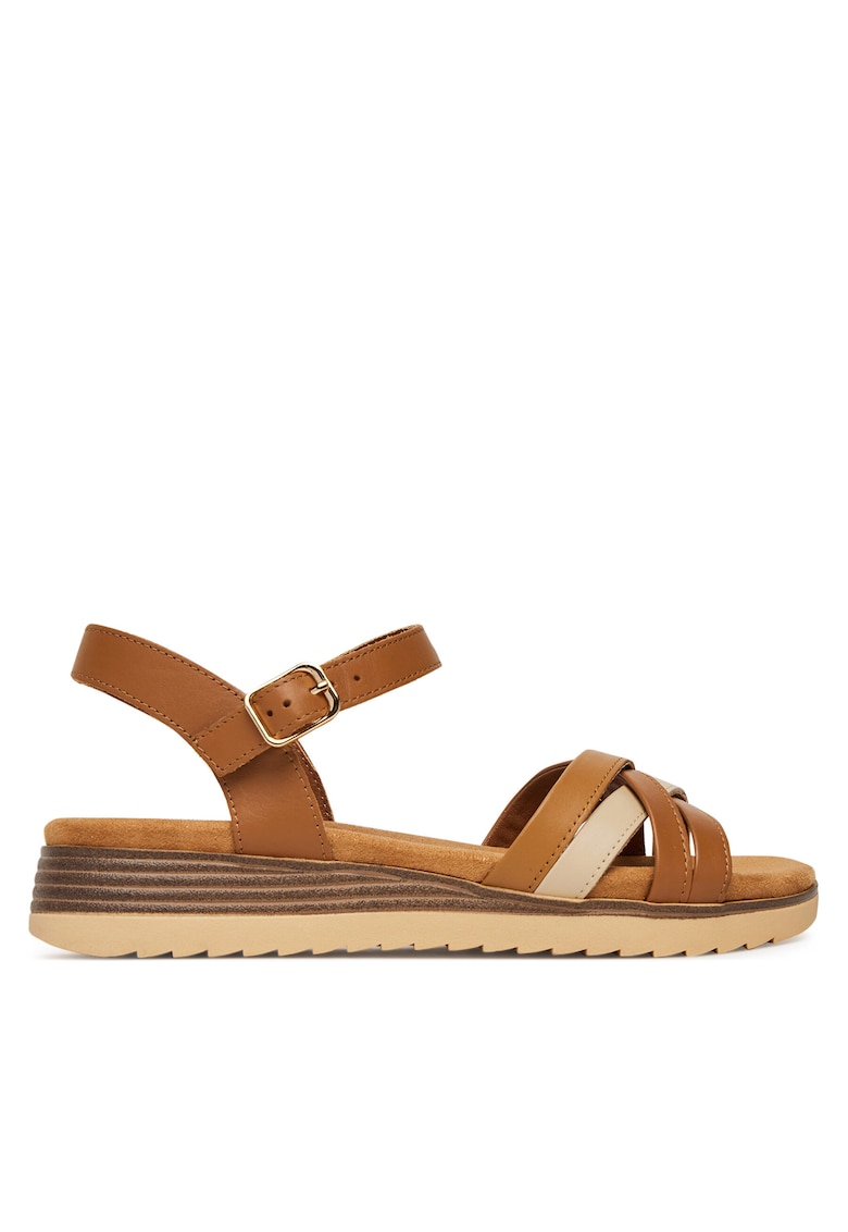 Sandale dama - piele naturala - culoare maro -