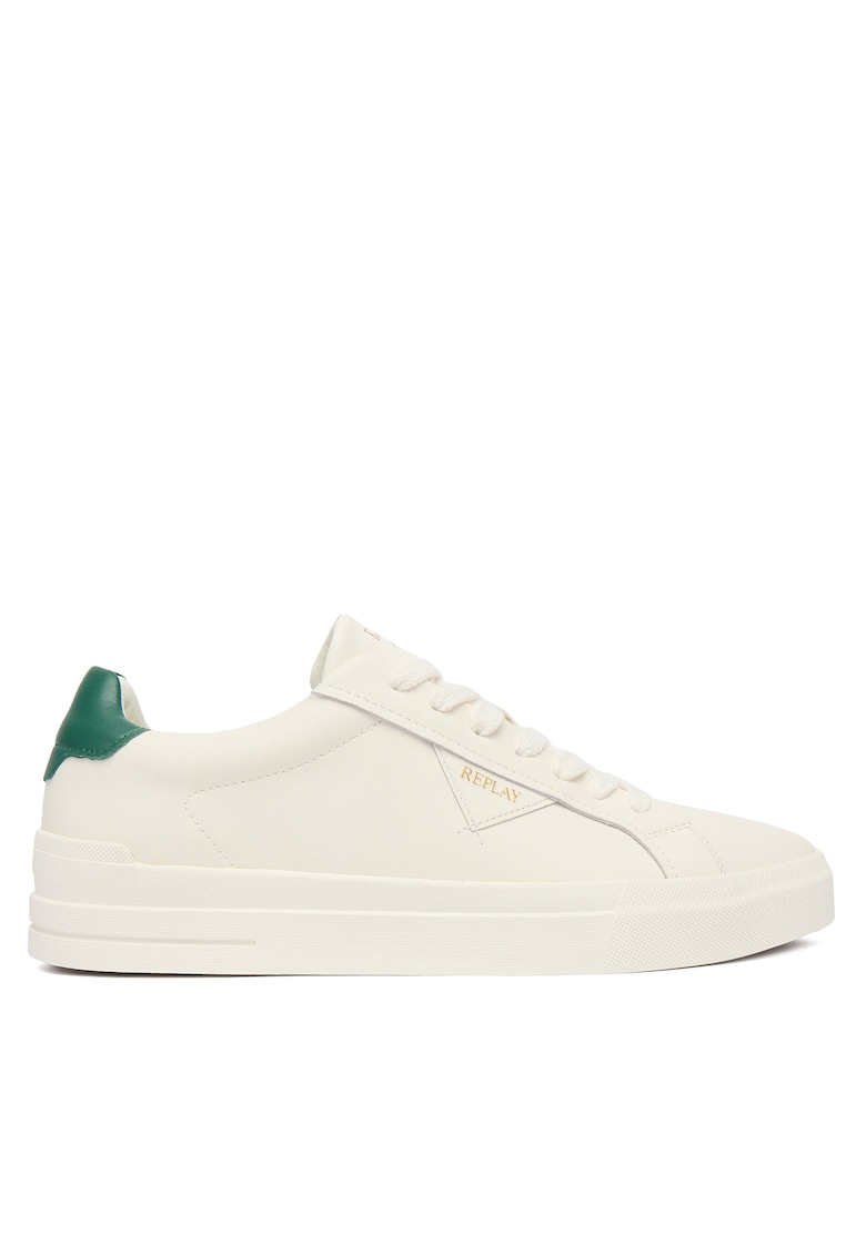 Tenisi Off White din piele naturala - Alb