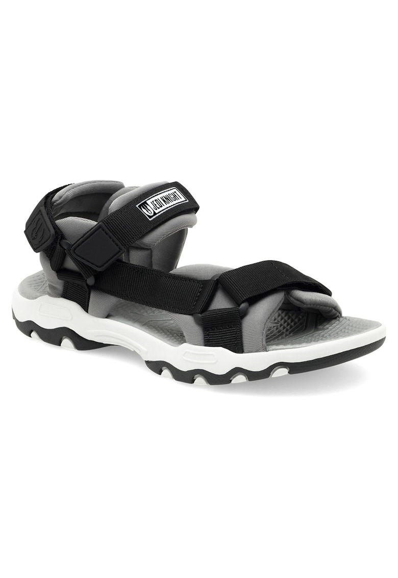 Sandale copii CP76-SS24-142SW - gri/negru - textil