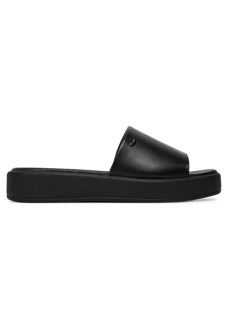 Papuci dama - piele naturala - Negru
