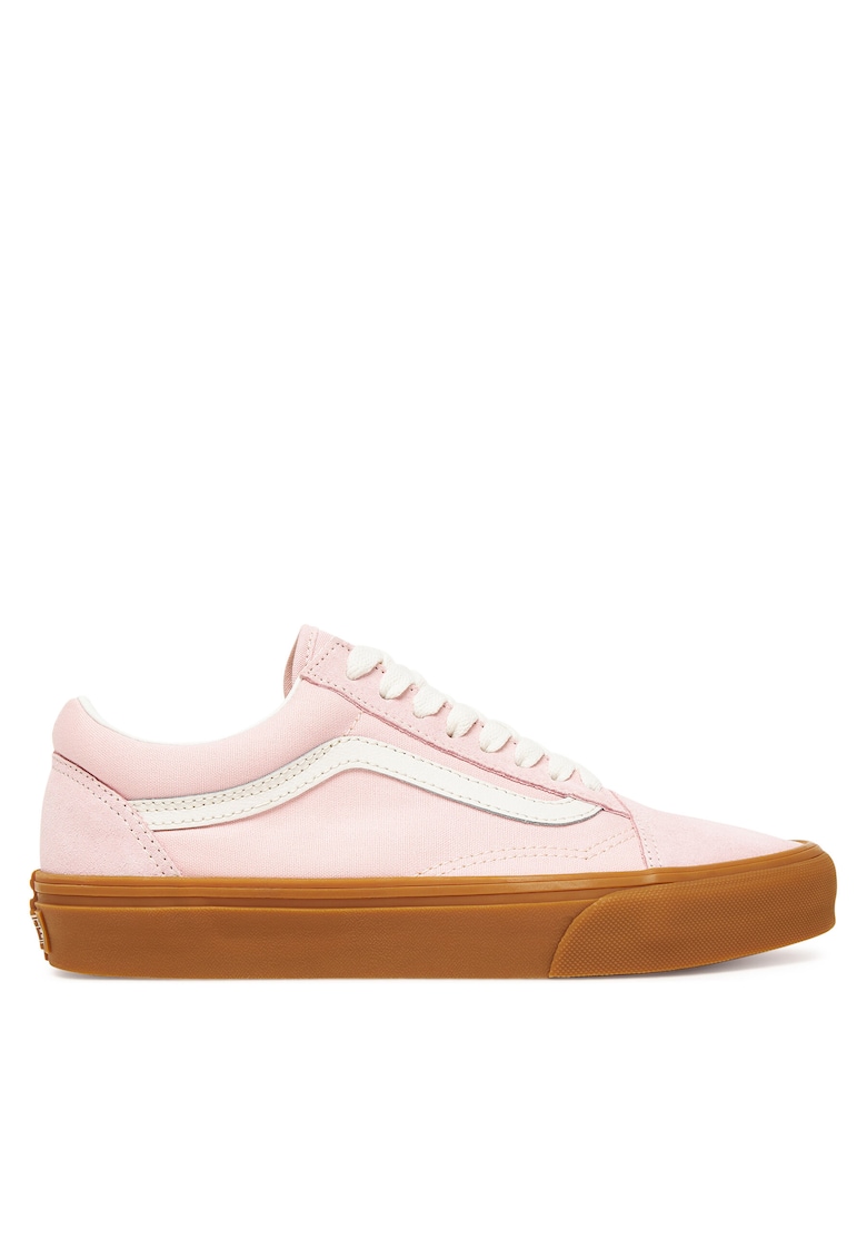Tenisi unisex Old Skool - roz - piele naturala