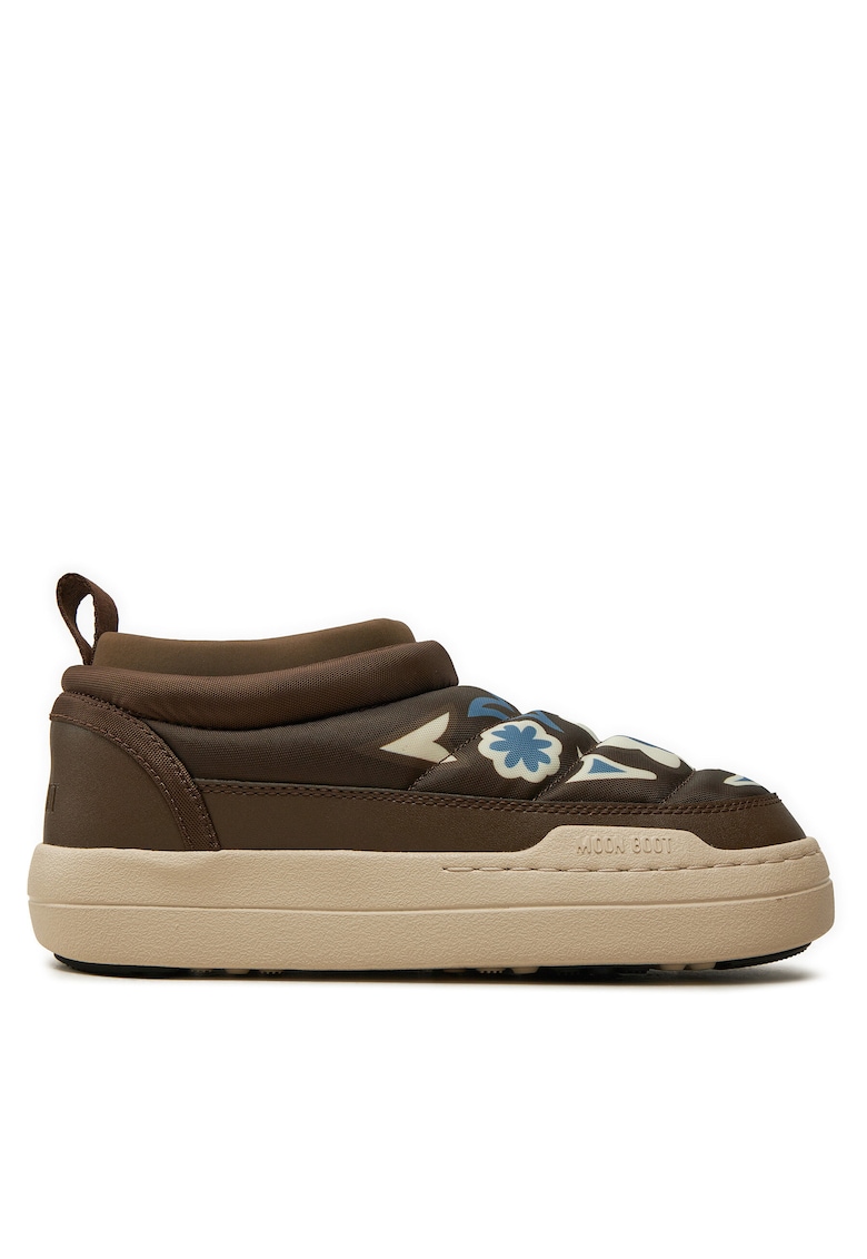 Ghete dama Park Soft Flower 80D - maro - piele ecologica