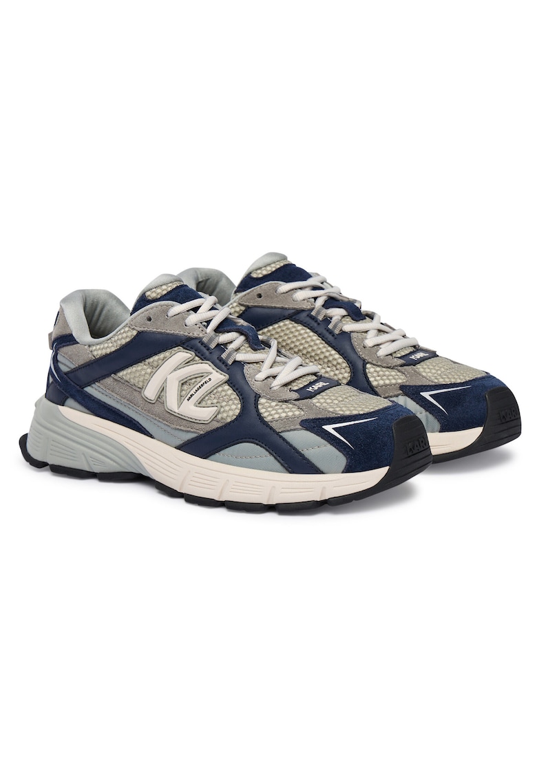 Tenisi barbati multicolor - piele naturala