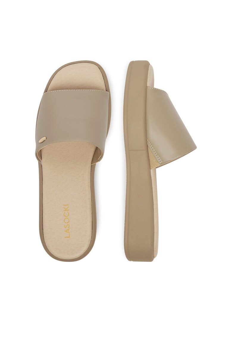 dama - bej - piele naturala - Bej