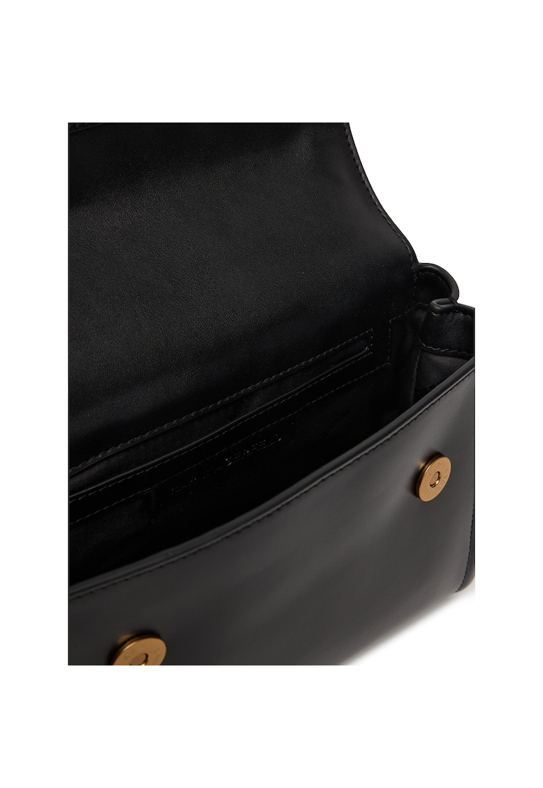 Geanta dama neagra/aurie - din piele naturala - model 992