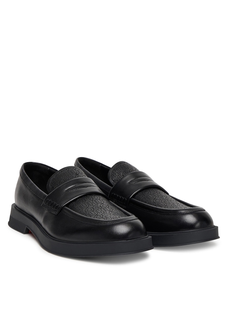 Mocasini barbati din piele naturala - negru