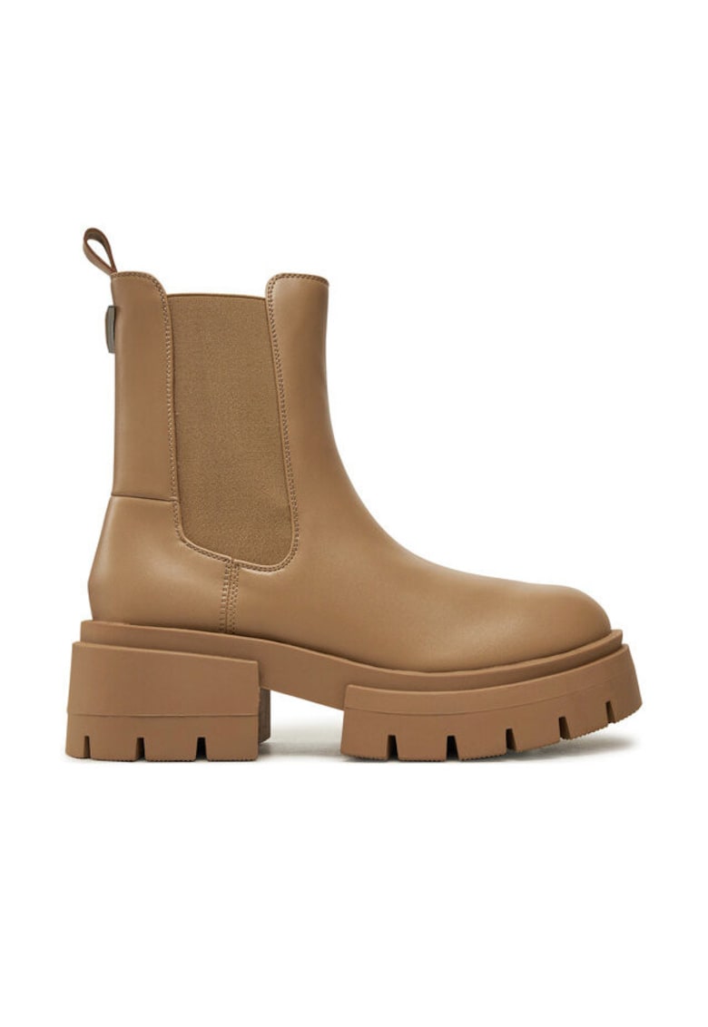 Ghete dama model Charlotte - piele ecologica - bej -