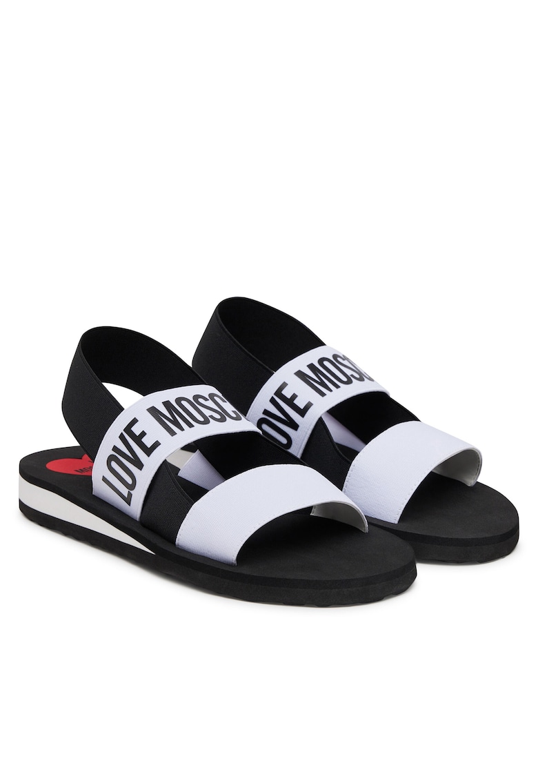 Sandale dama alb/negru