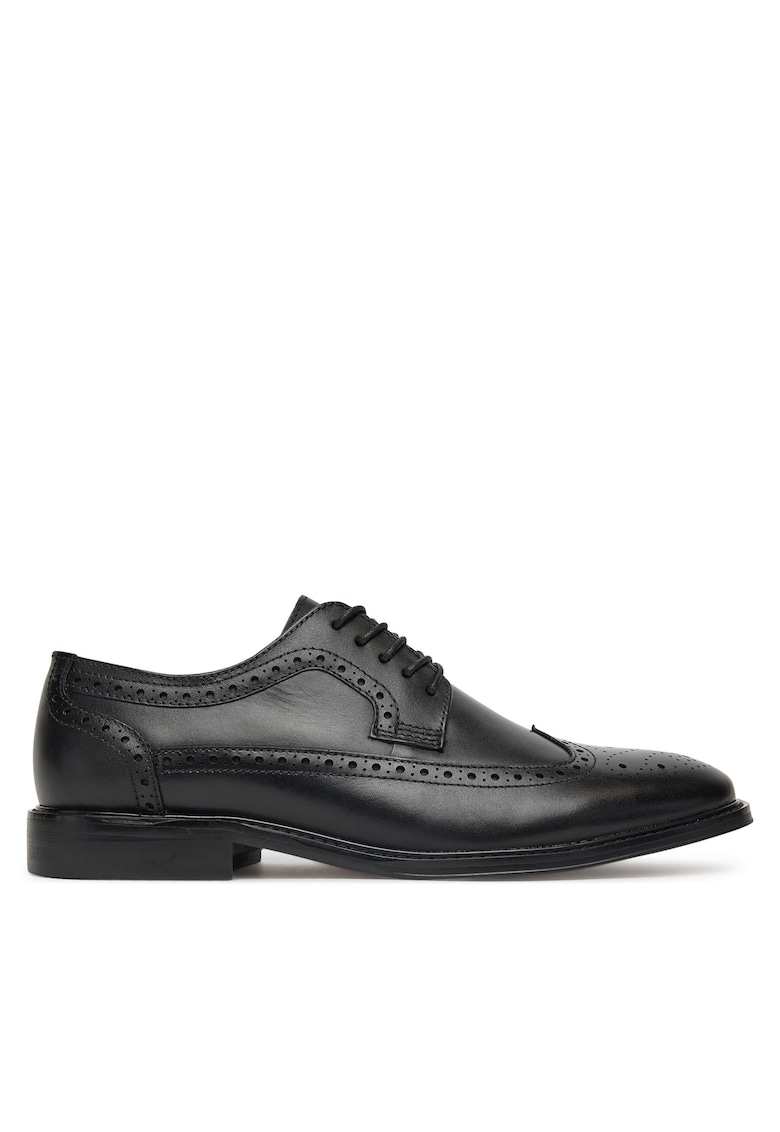 Pantofi barbatesti - piele naturala - negru -