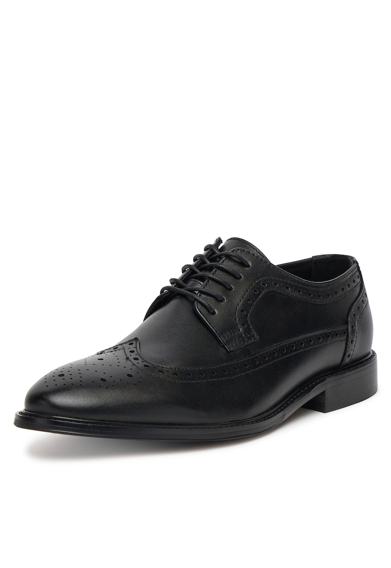 Pantofi barbatesti - din piele naturala - negru -