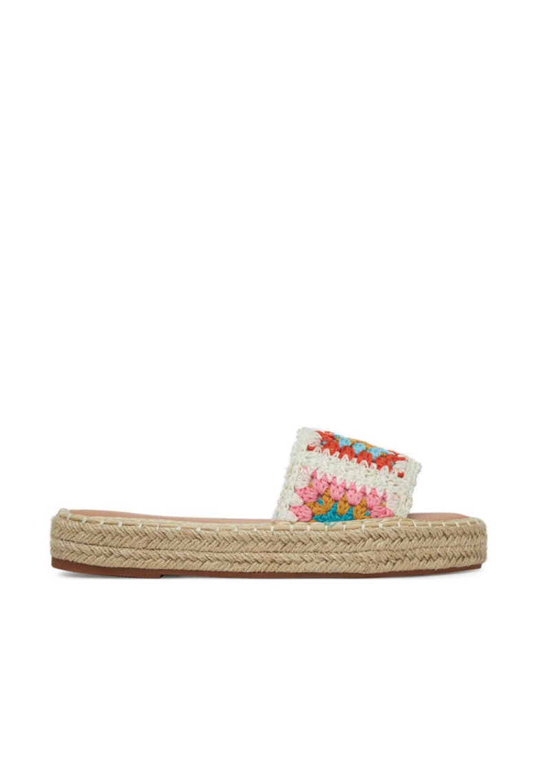 Papuci dama - textil - multicolor