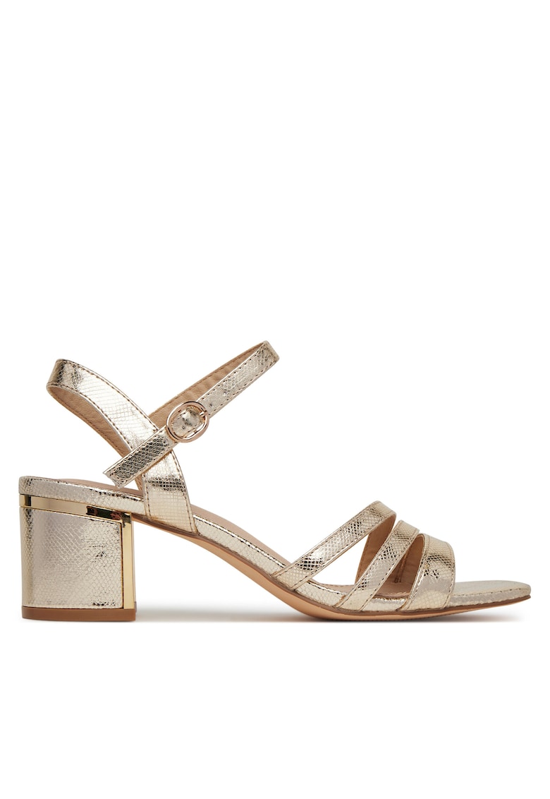 Sandale dama piele naturala - auriu