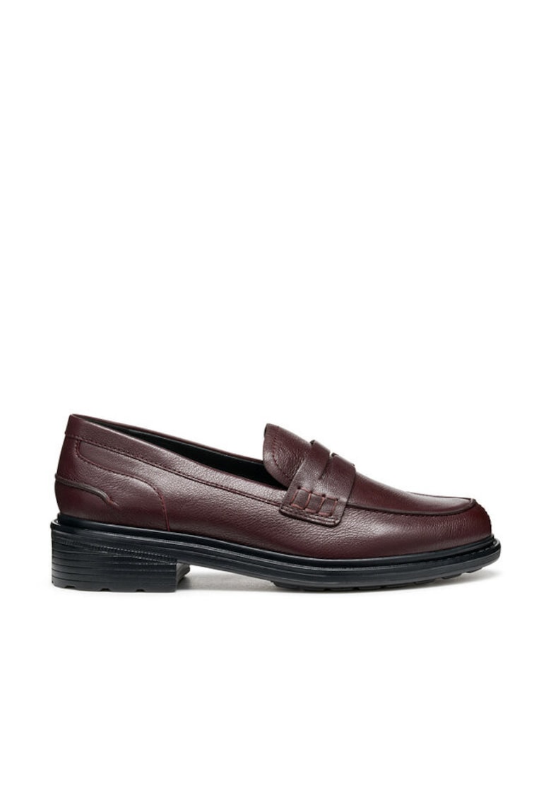Mocasini dama Wine D Walk Pleasure - piele naturala - culoare vin
