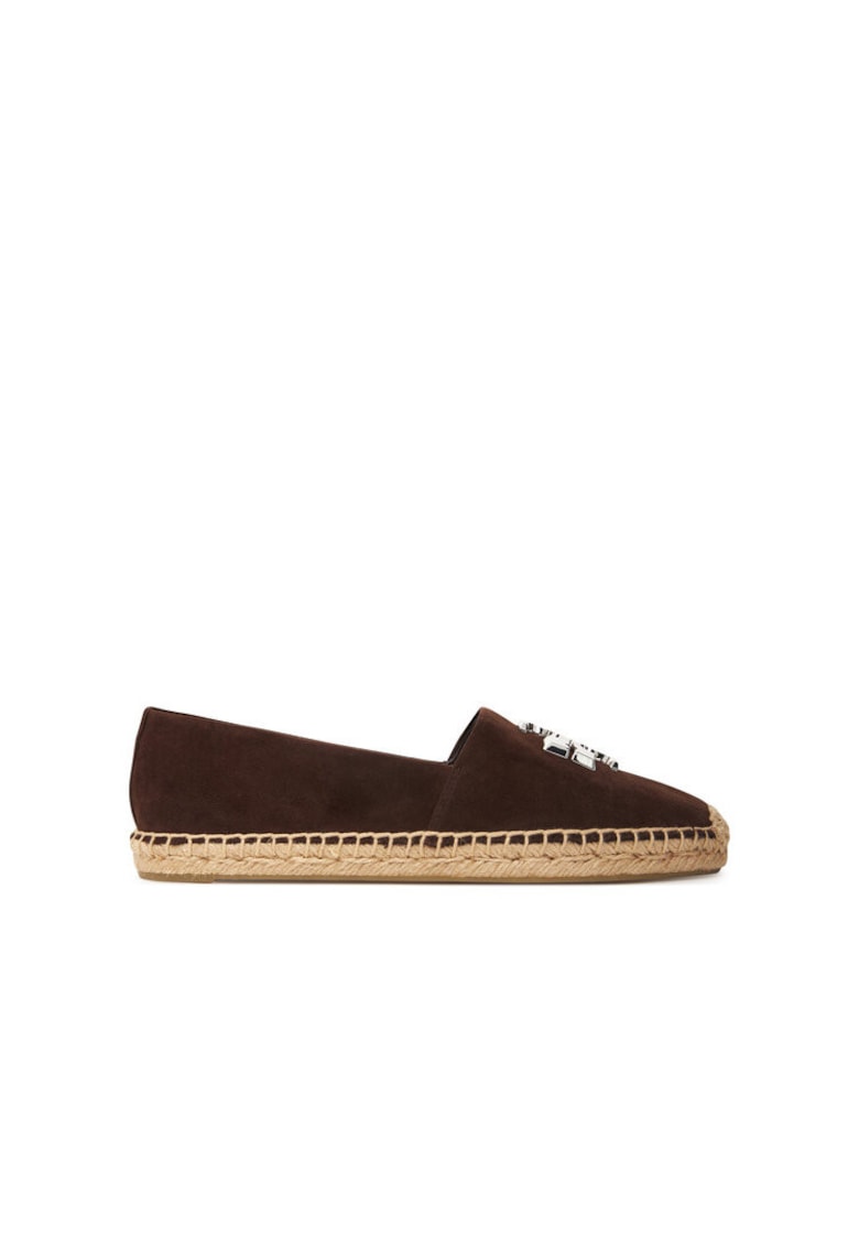 Mocasini dama espadrile Eleanor - maro - piele naturala