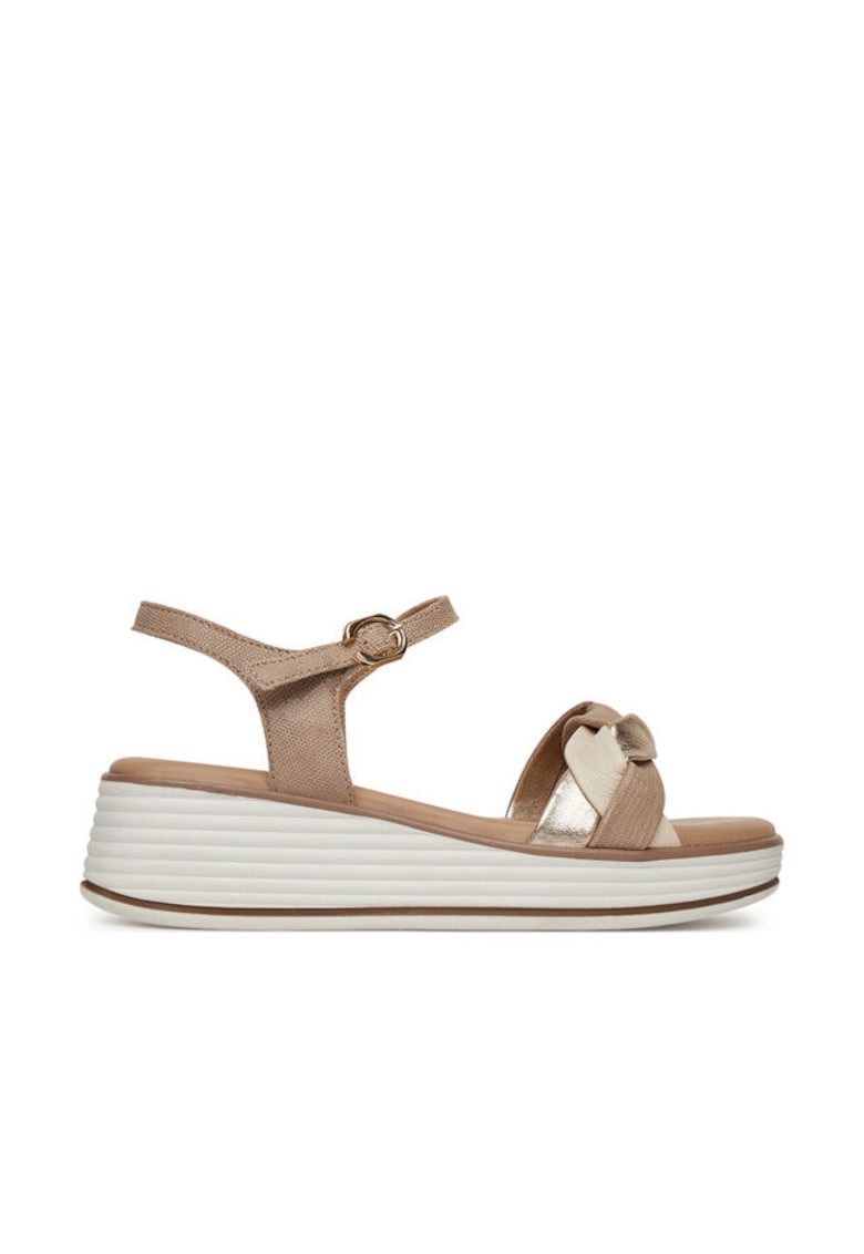 Sandale dama - piele naturala - bej - Bej
