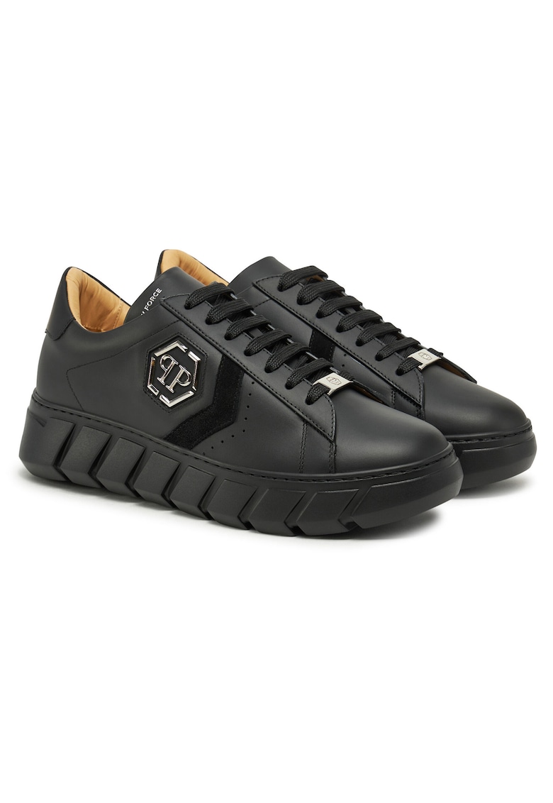 Pantofi sport barbati - N0202 - piele naturala - negru