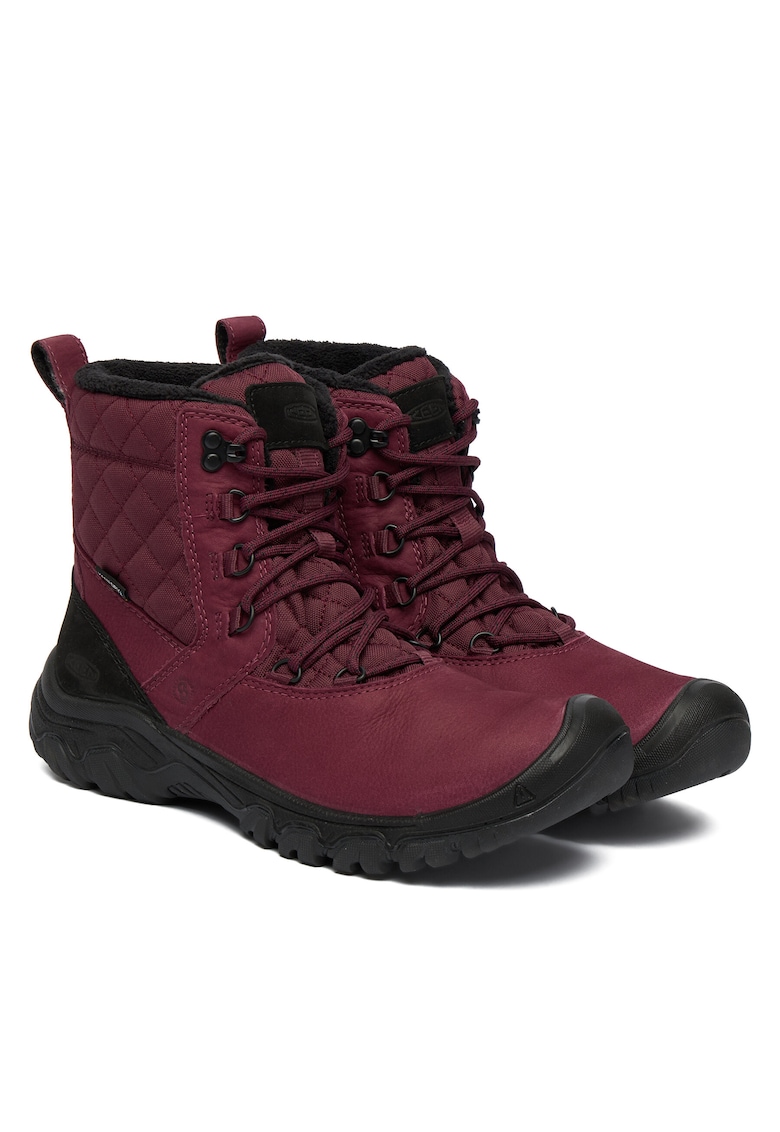 Ghete de zapada Red Greta II - impermeabile - rosii - piele naturala