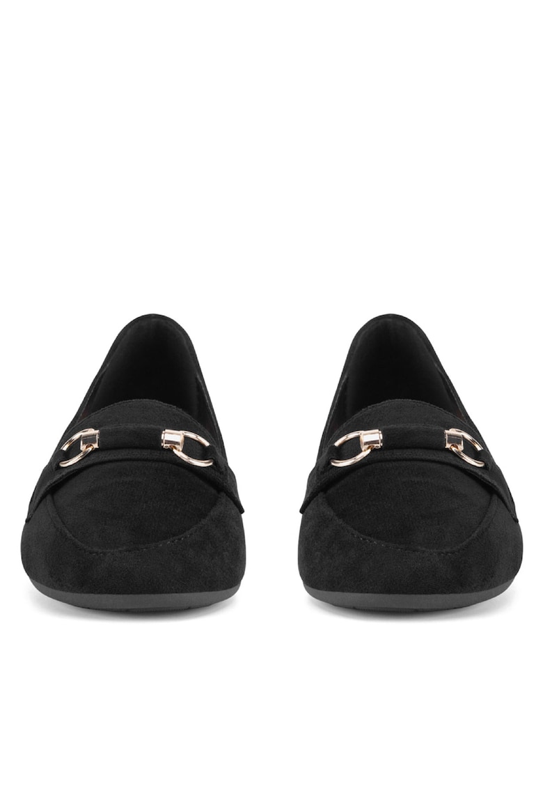 Mocasini dama - QHS-3 - negru - textil
