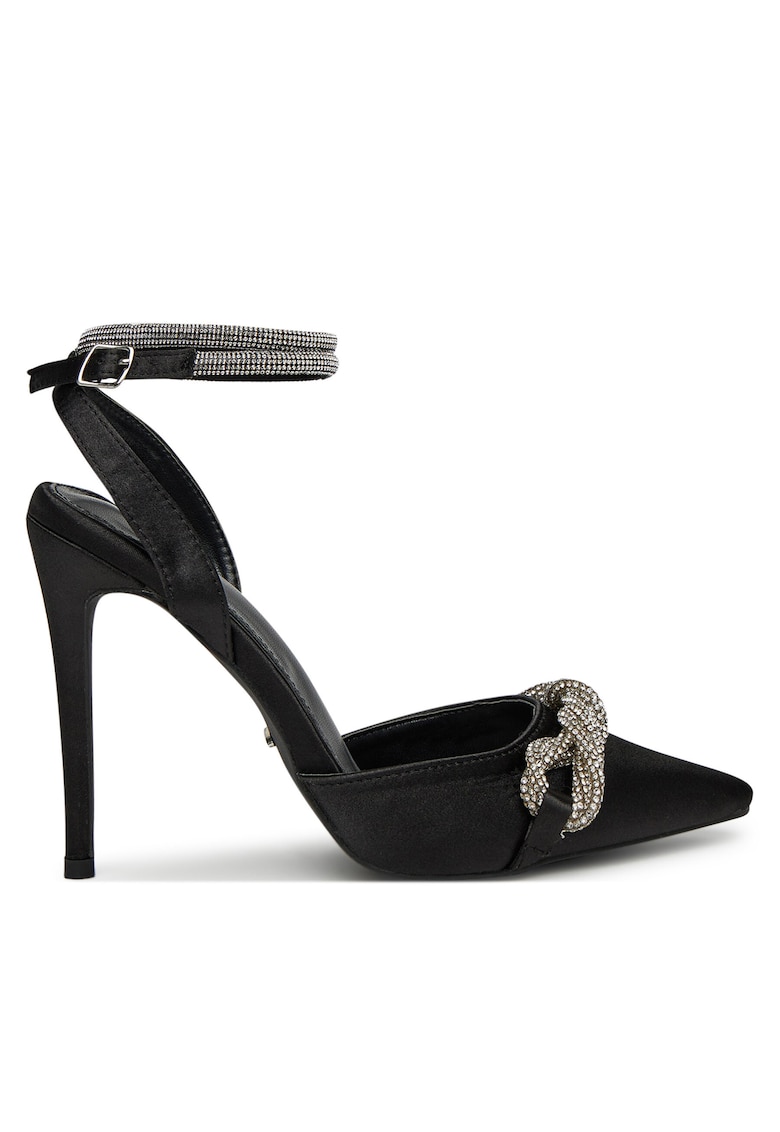 Sandale dama - negru - toc