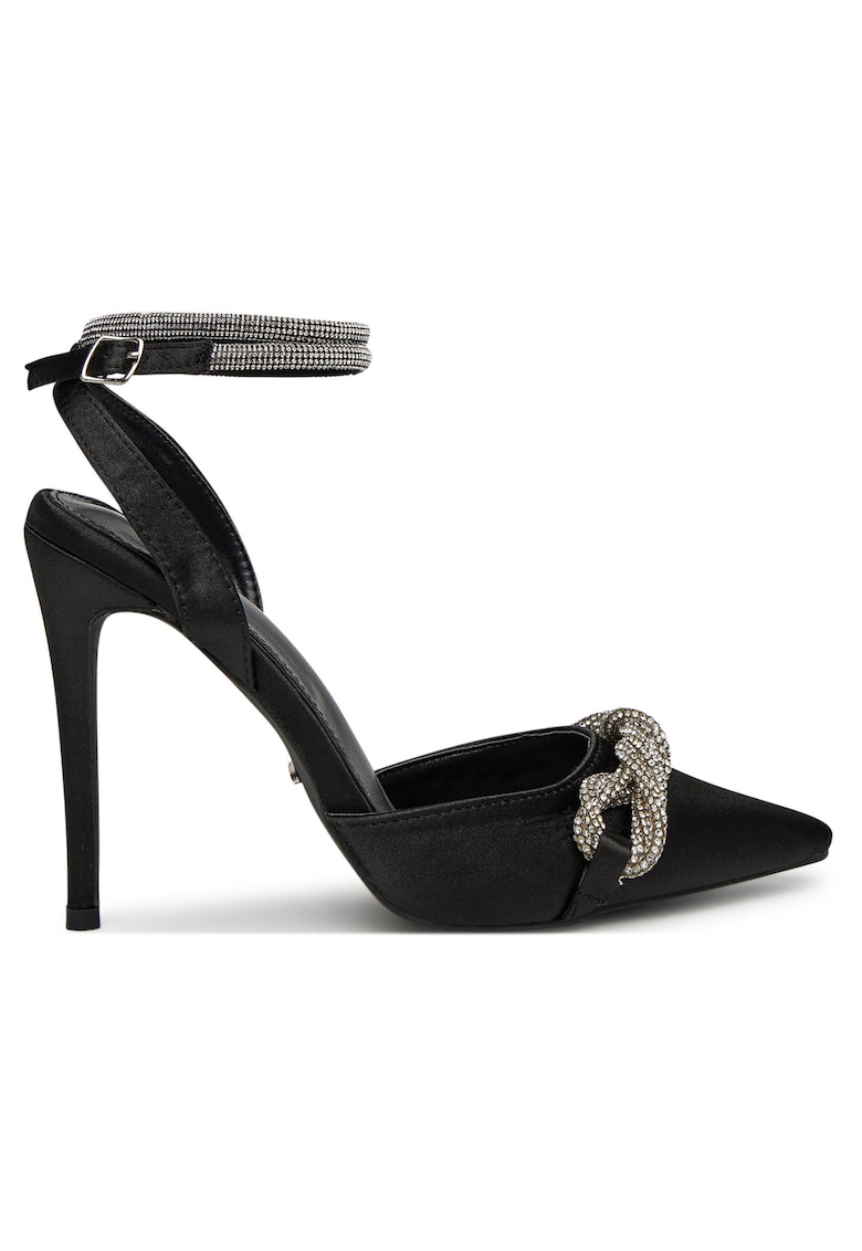 Sandale dama - negru - toc
