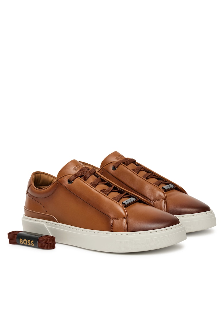 Tenisi Gary - barbati - maro - piele naturala