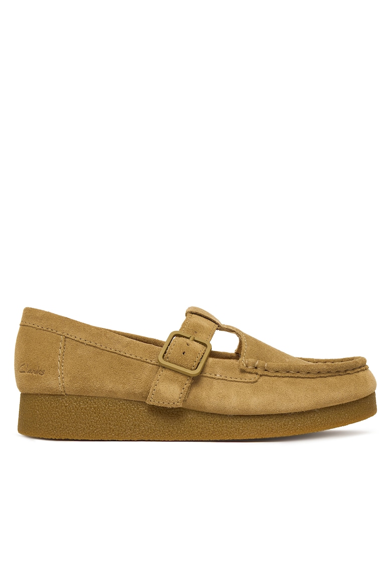 Mocasini dama Dark Sand Suede - piele naturala - model WallabeeEVOBar 26183 -