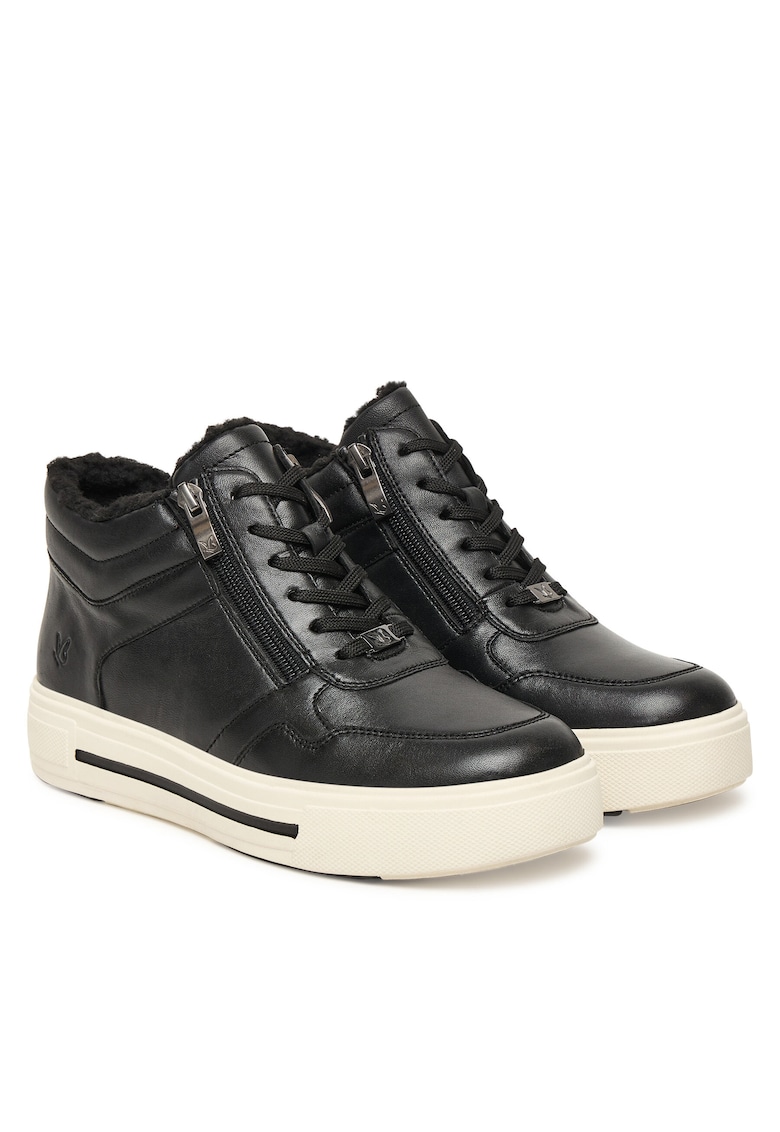 Tenisi dama 022 9-26251-45 - negru - piele naturala
