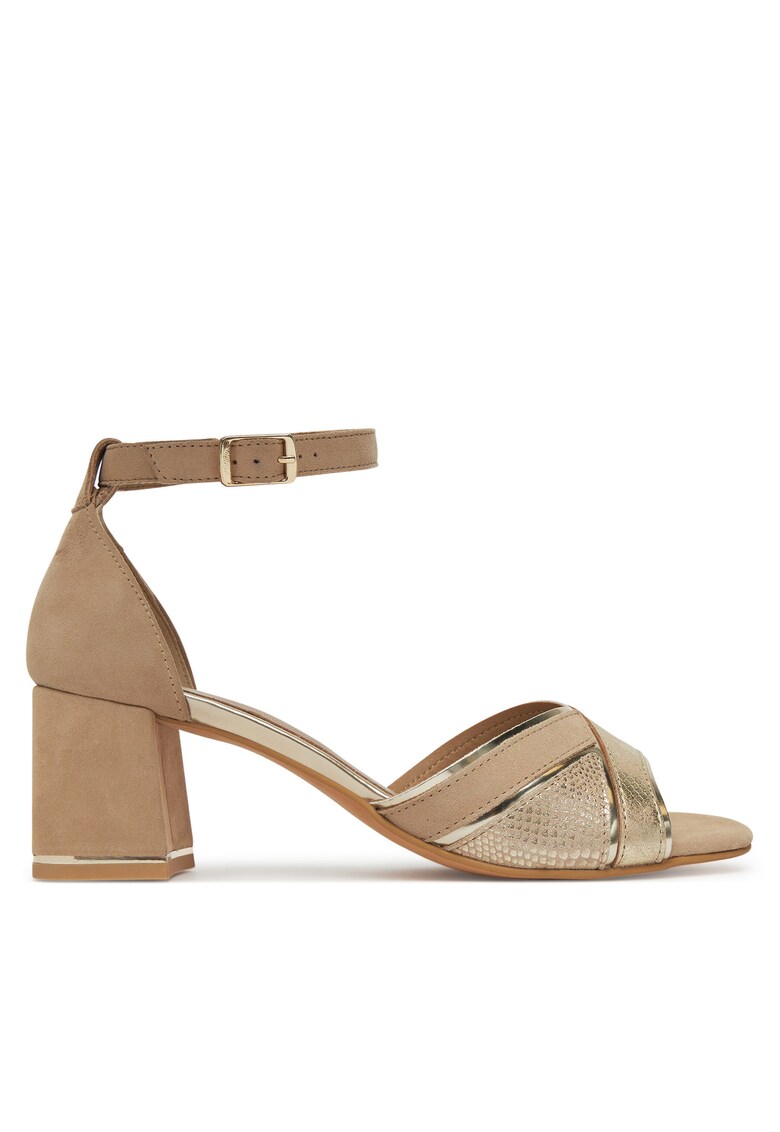 Sandale bej piele naturala - Bej