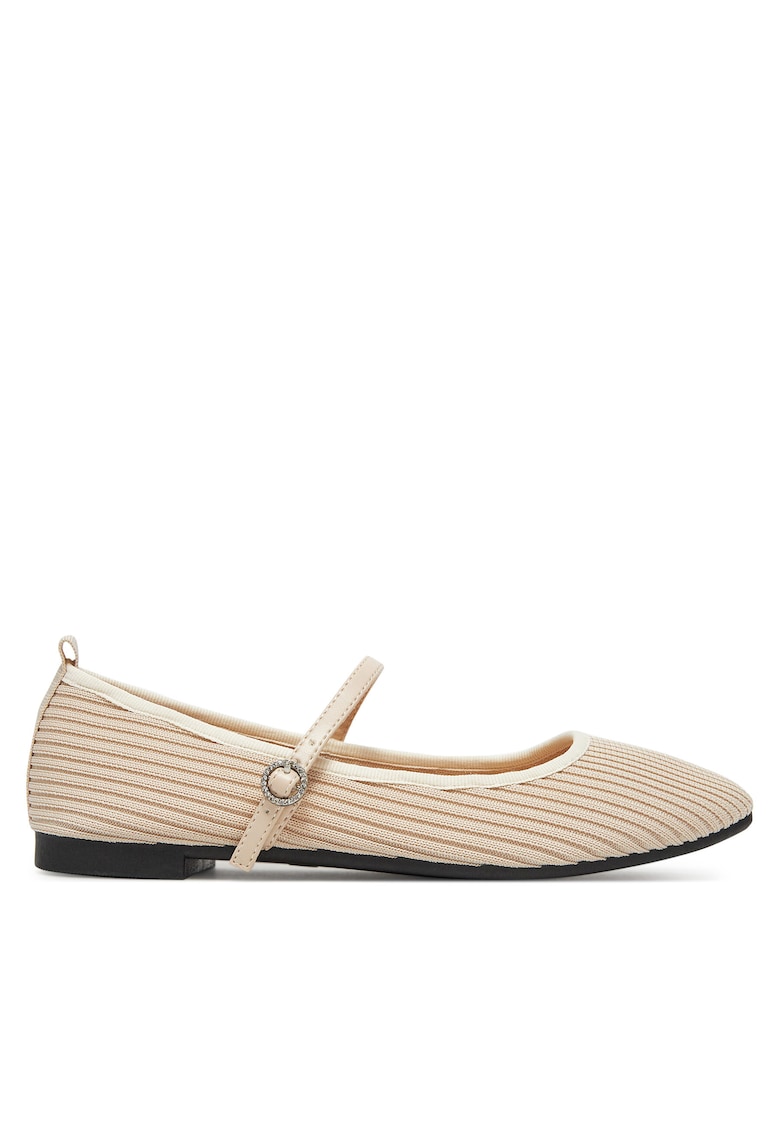 Balerini dama textil - bej -
