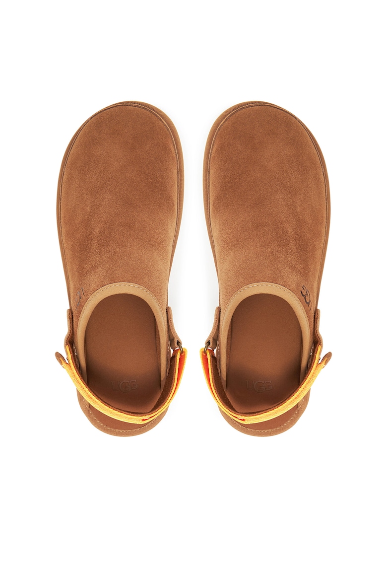 Papuci barbati Goldencoast Clog I - piele naturala - maro