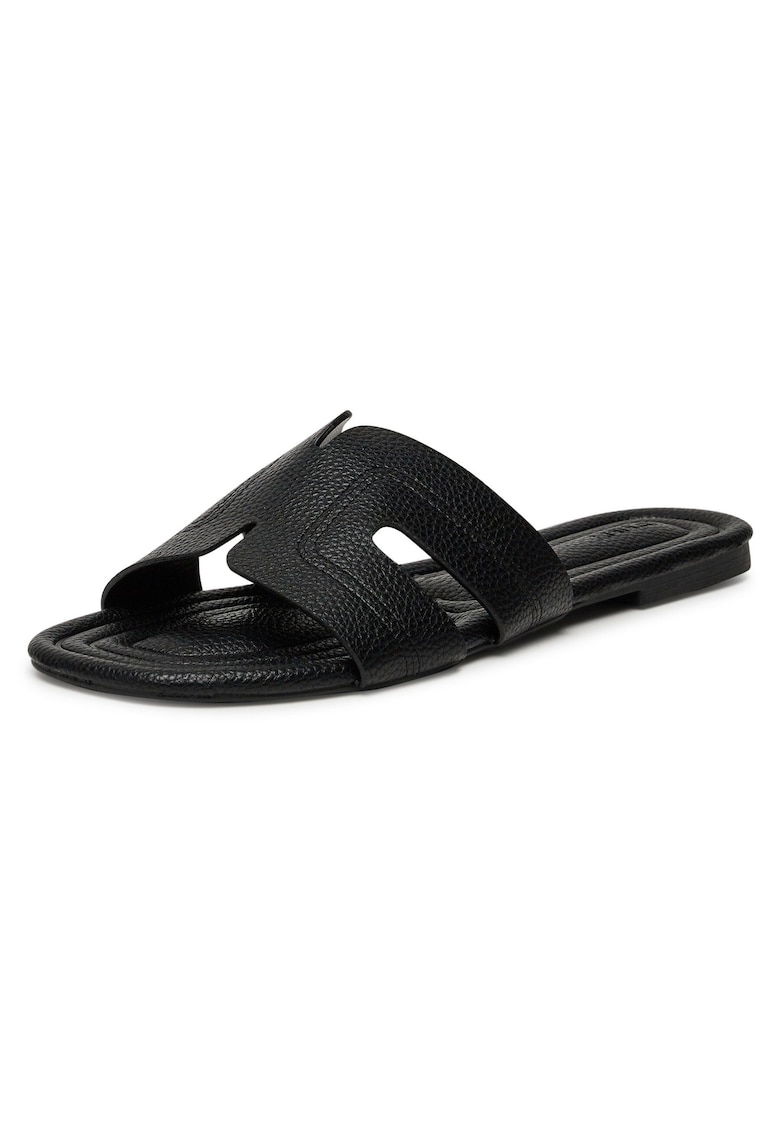 Papuci dama - negru - material sintetic
